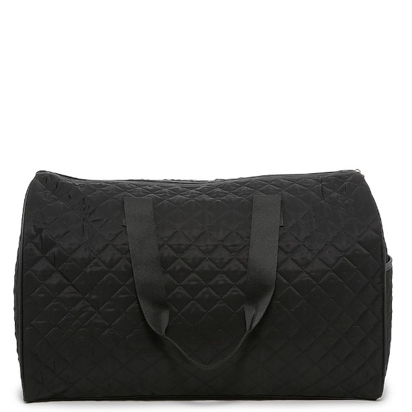 NEW Black Quilted Weekender Bag - Picture 4 of 8